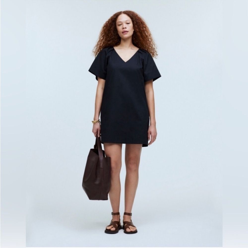 NWT Madewell Kuma Dress Black Medium‎